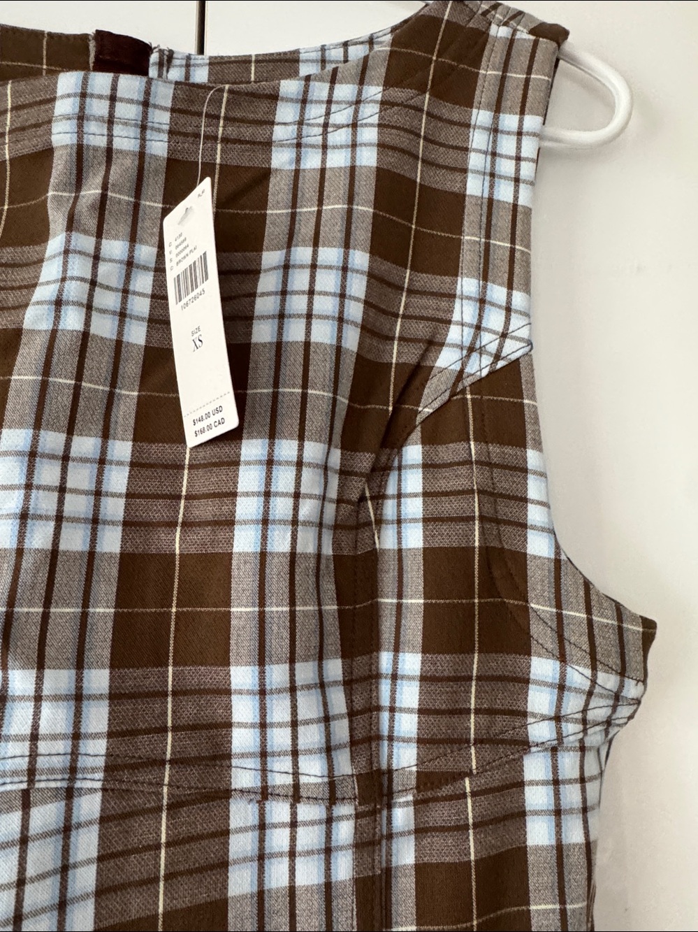NWT Size XS - Percie Plaid Mini Dress by Pilcro (US$ 148) - Picture 9 of 15